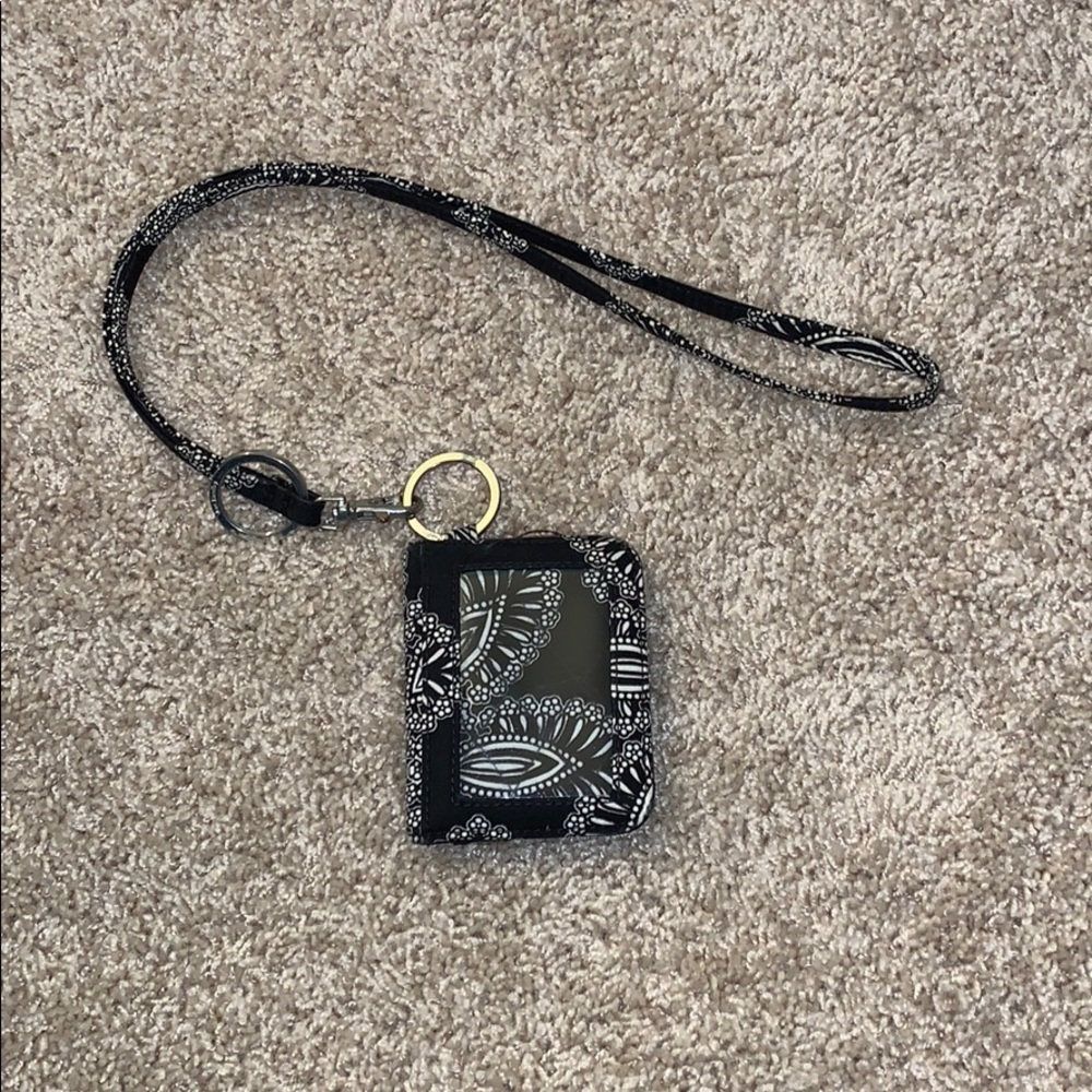 Vera Bradley wallet with lanyard